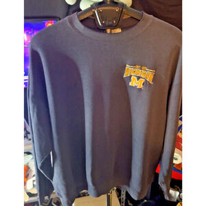 Vintage University of Michigan Wolverines Lee Sport Embroidered Sweatshirt XL
